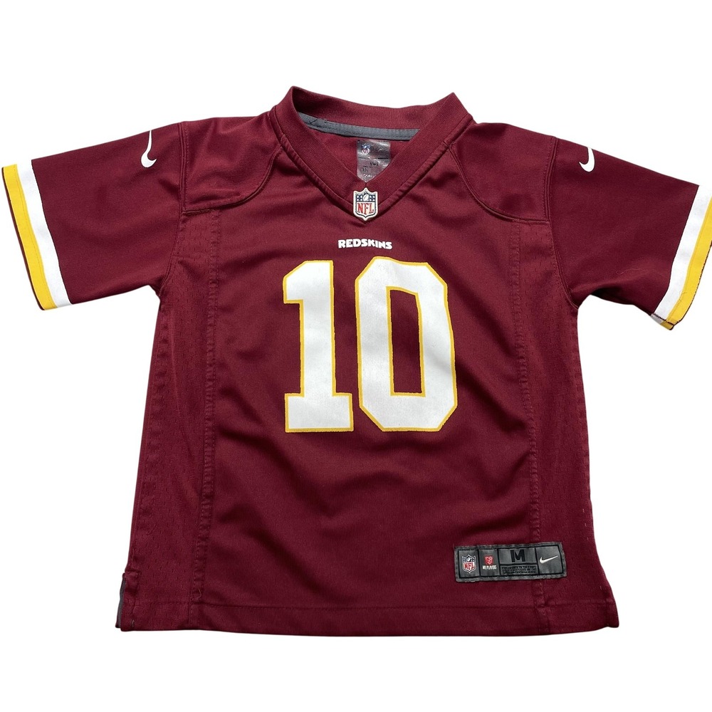 Washington Redskins Jersey Boys Medium Red NFL Football Griffin III 10 Nike